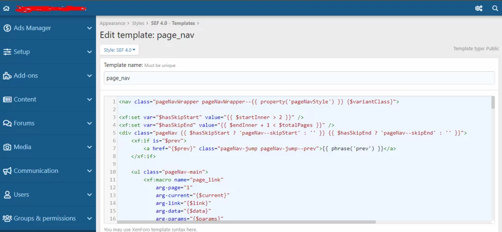 Customizing Xenforo