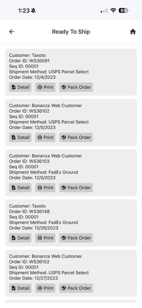 bInternational Warehouse App (React Native)