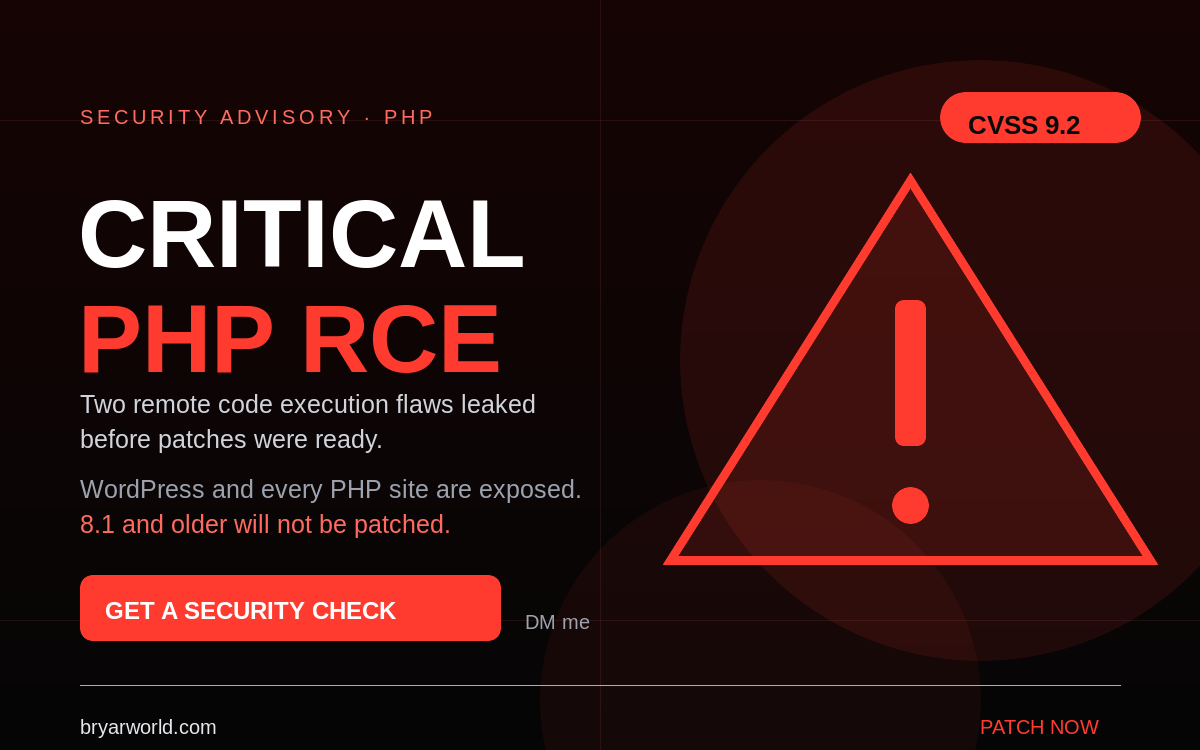 Critical PHP RCE patches: WordPress sites exposed